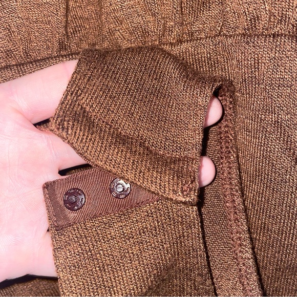 Cider Brown Long Sleeve Clip Together Body Suit - Picture 6 of 9
